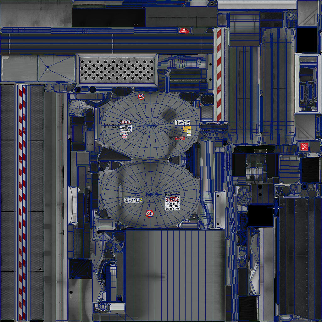 Peterbilt 359 fuel trailer Low-poly 3D model_73