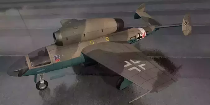 Henschel Hs-132C 3D model