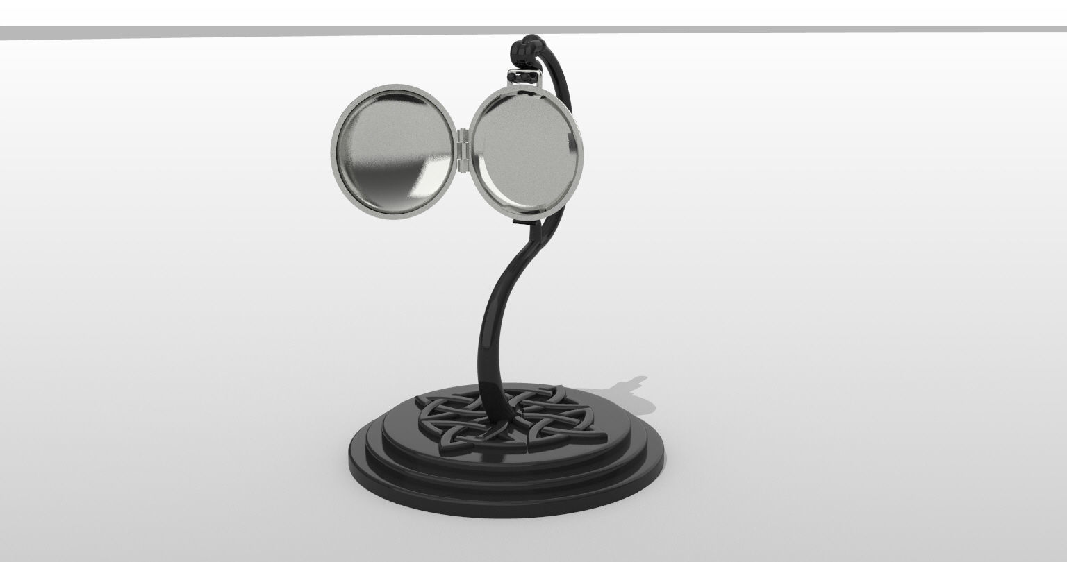 Memento Locket and Stand For 3D Print 3D print model_4