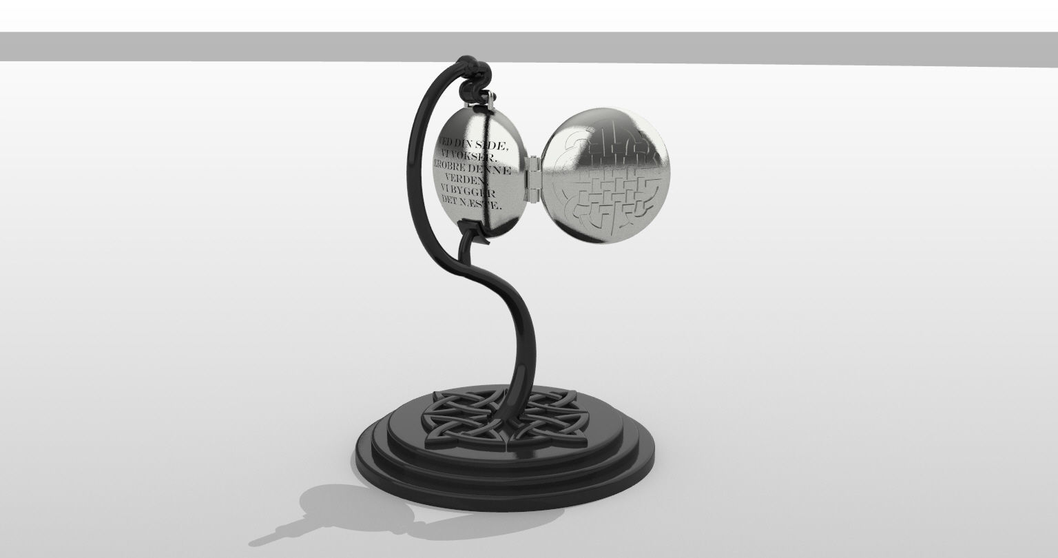 Memento Locket and Stand For 3D Print 3D print model_5