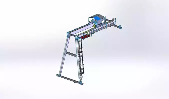 10t semi gantry crane