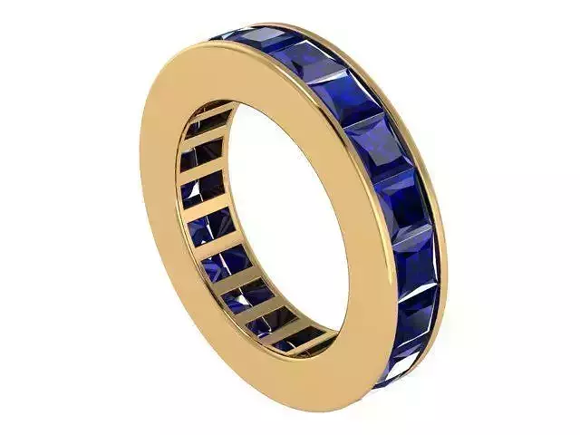 Plain And Simple Smooth Sapphire Ring