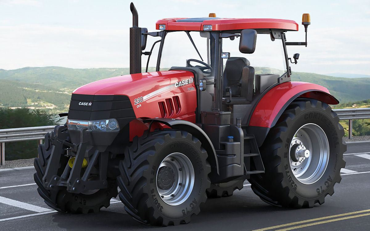 Case IH Puma Tractor 3D model_13