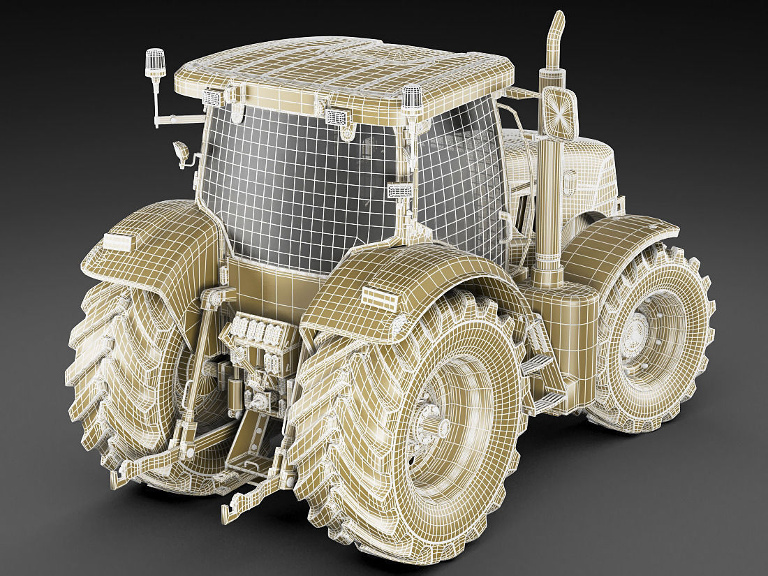 Case IH Puma Tractor 3D model_21