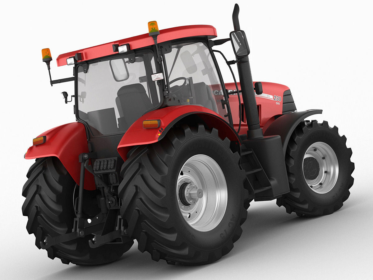 Case IH Puma Tractor 3D model_8