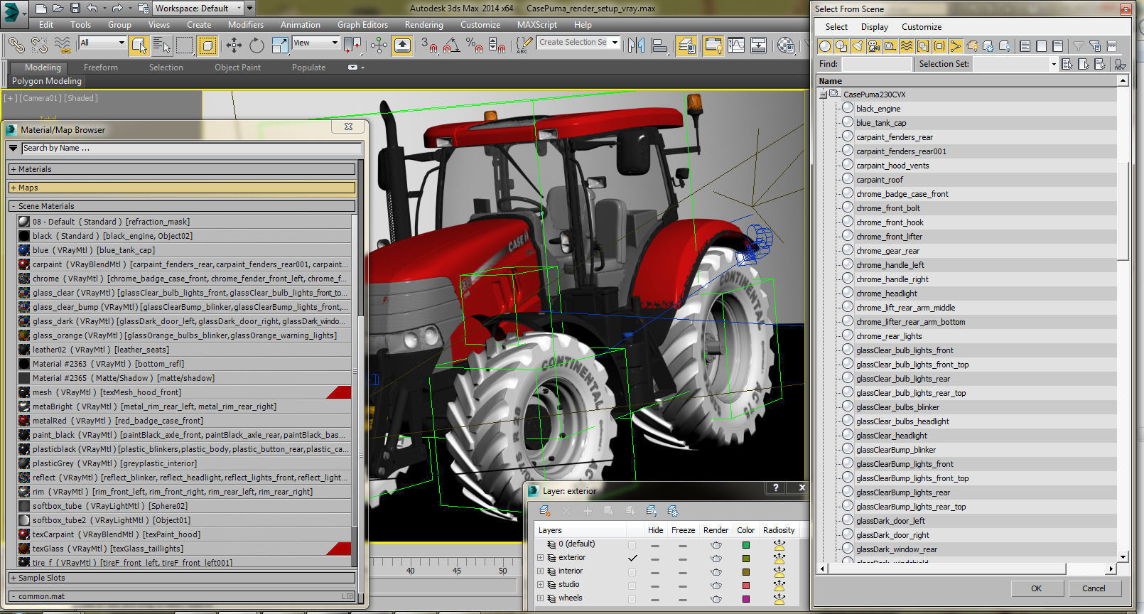 Case IH Puma Tractor 3D model_22