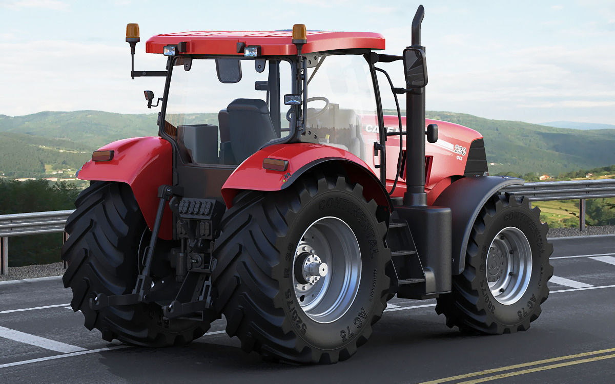 Case IH Puma Tractor 3D model_14