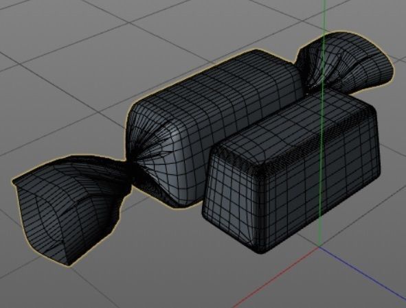 Candy bar Low-poly 3D model_4