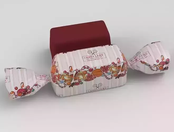 Candy bar Low-poly 3D model