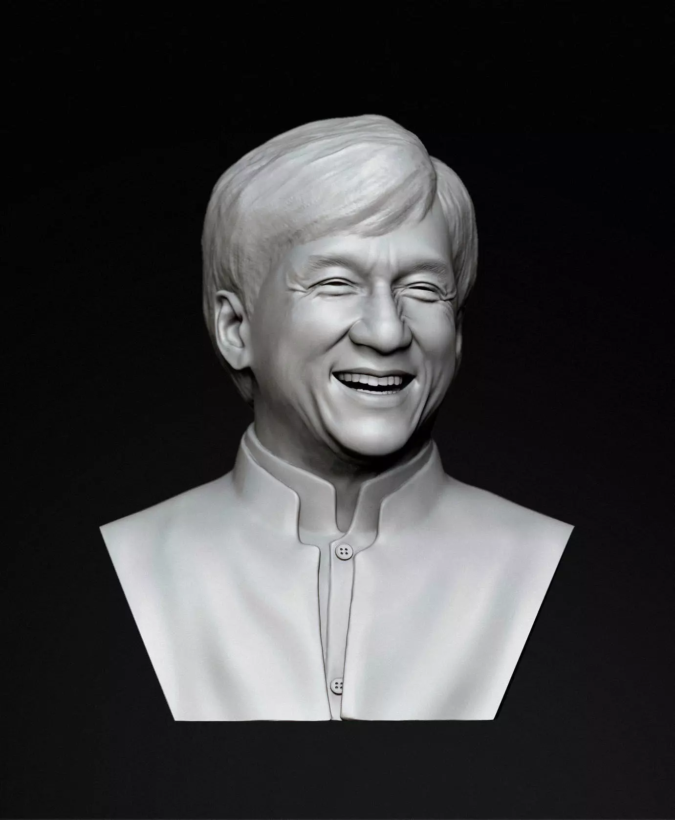 Jackie Chan bust likeness 3D print model_0