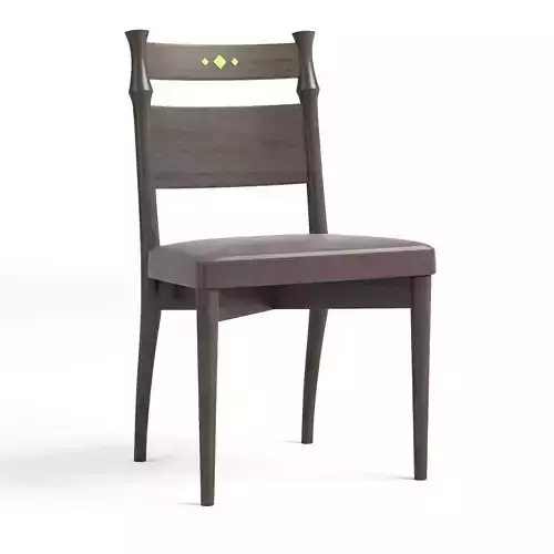 Neely Dining Chair Graphite Leather