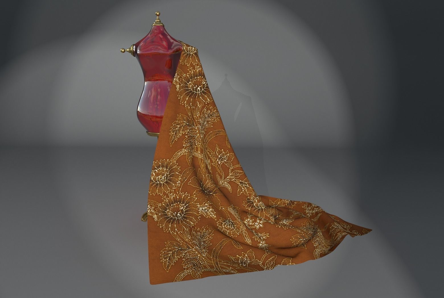 Fabric Vol 02 - Floral PBR Texture_3