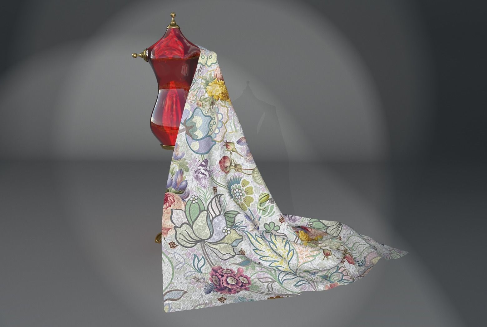 Fabric Vol 02 - Floral PBR Texture_8