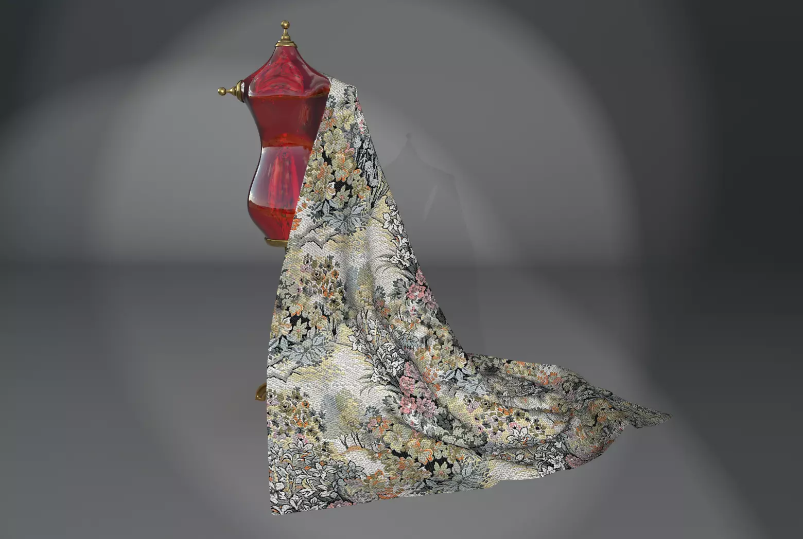 Fabric Vol 02 - Floral PBR Texture_0