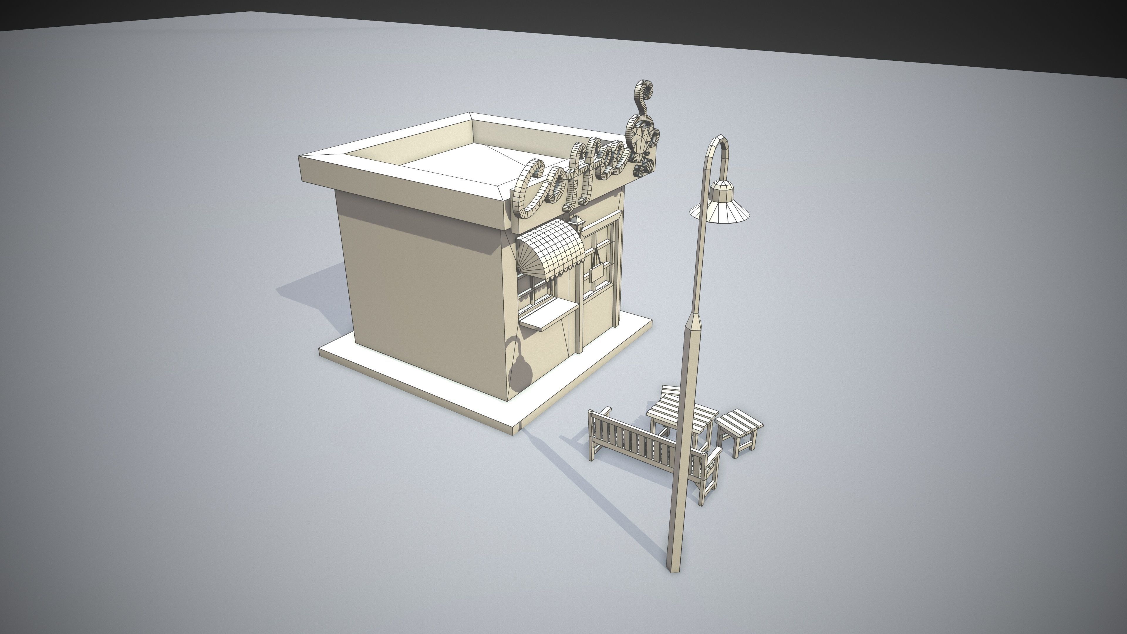Coffee - Low Poly Assets Low-poly 3D model Low-poly 3D model_8