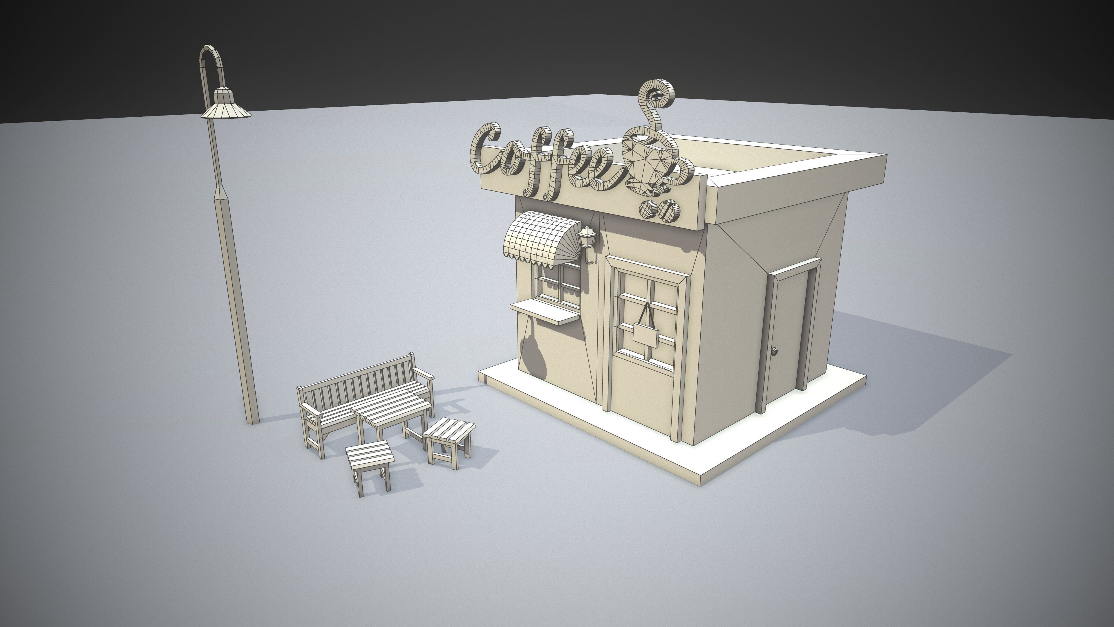 Coffee - Low Poly Assets Low-poly 3D model Low-poly 3D model_6