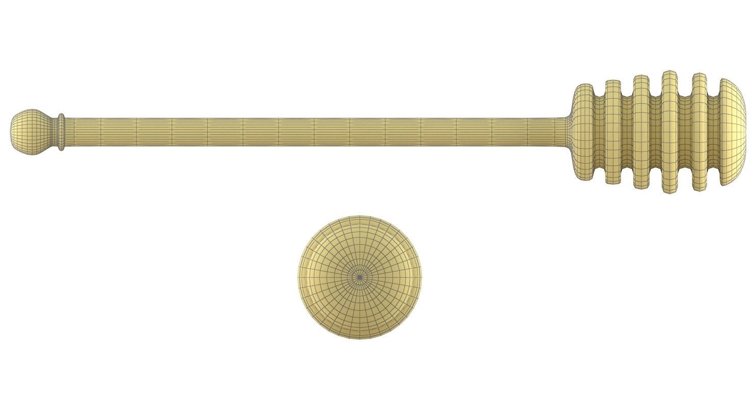 Plastic Honey Drizzler 3D model_6