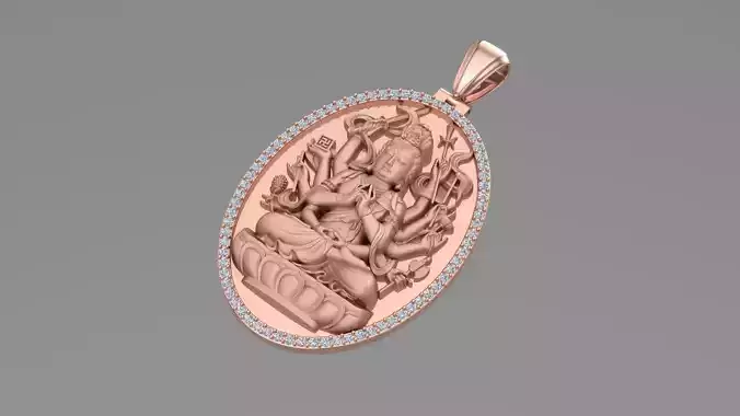 Budha jewelry pendent 3D print model