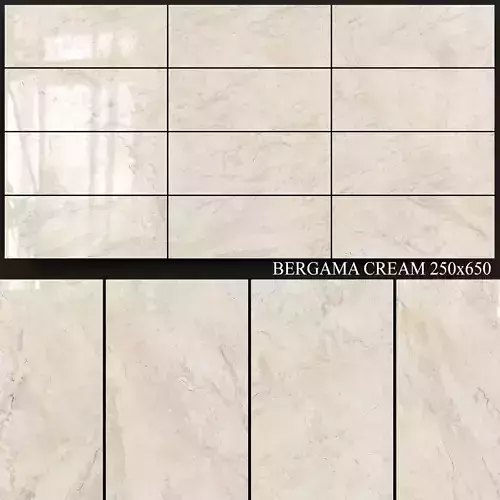 Yurtbay Seramik Bergama Cream 250x650 3D model