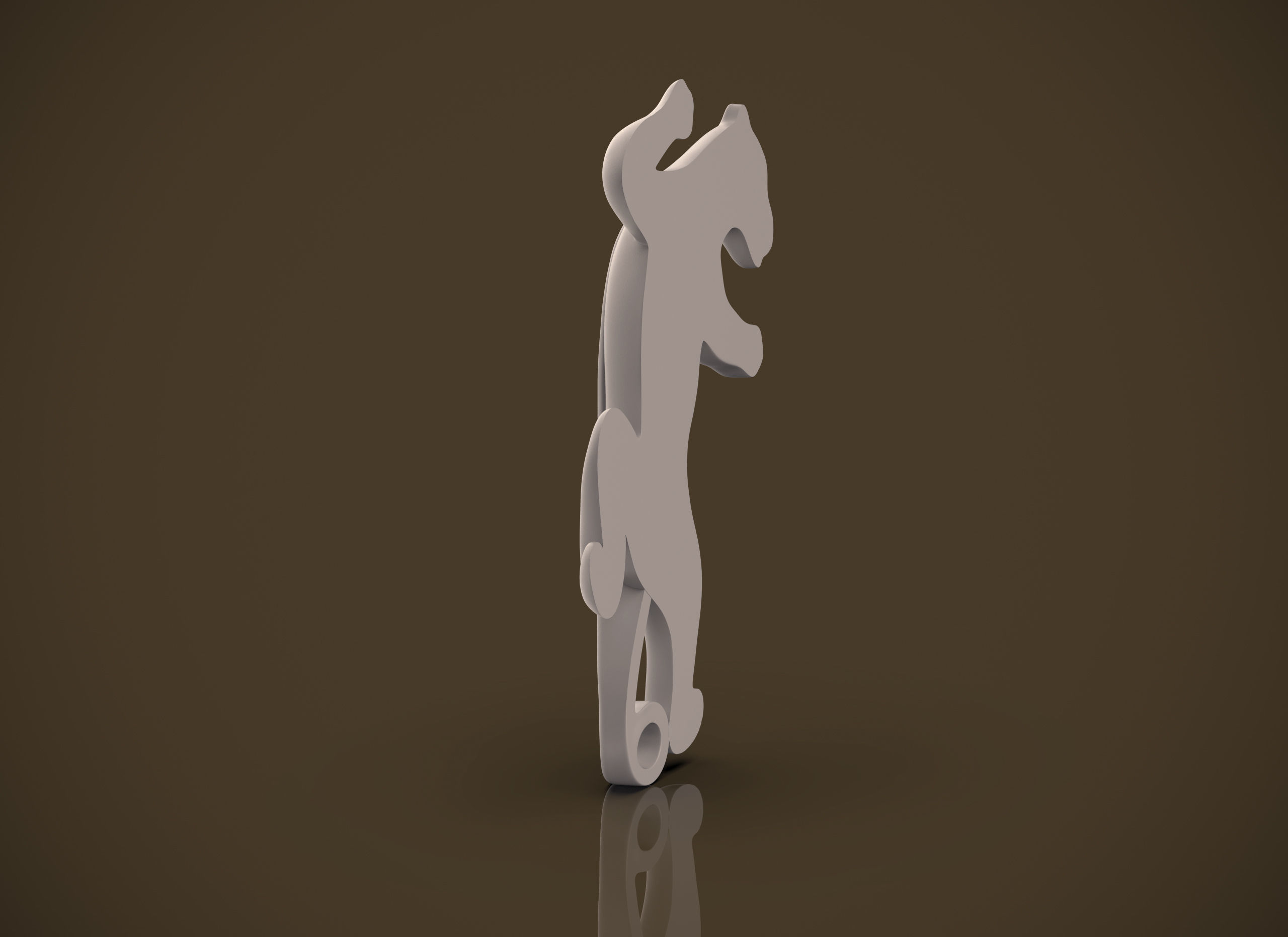 Panther jumping 3D print model_24