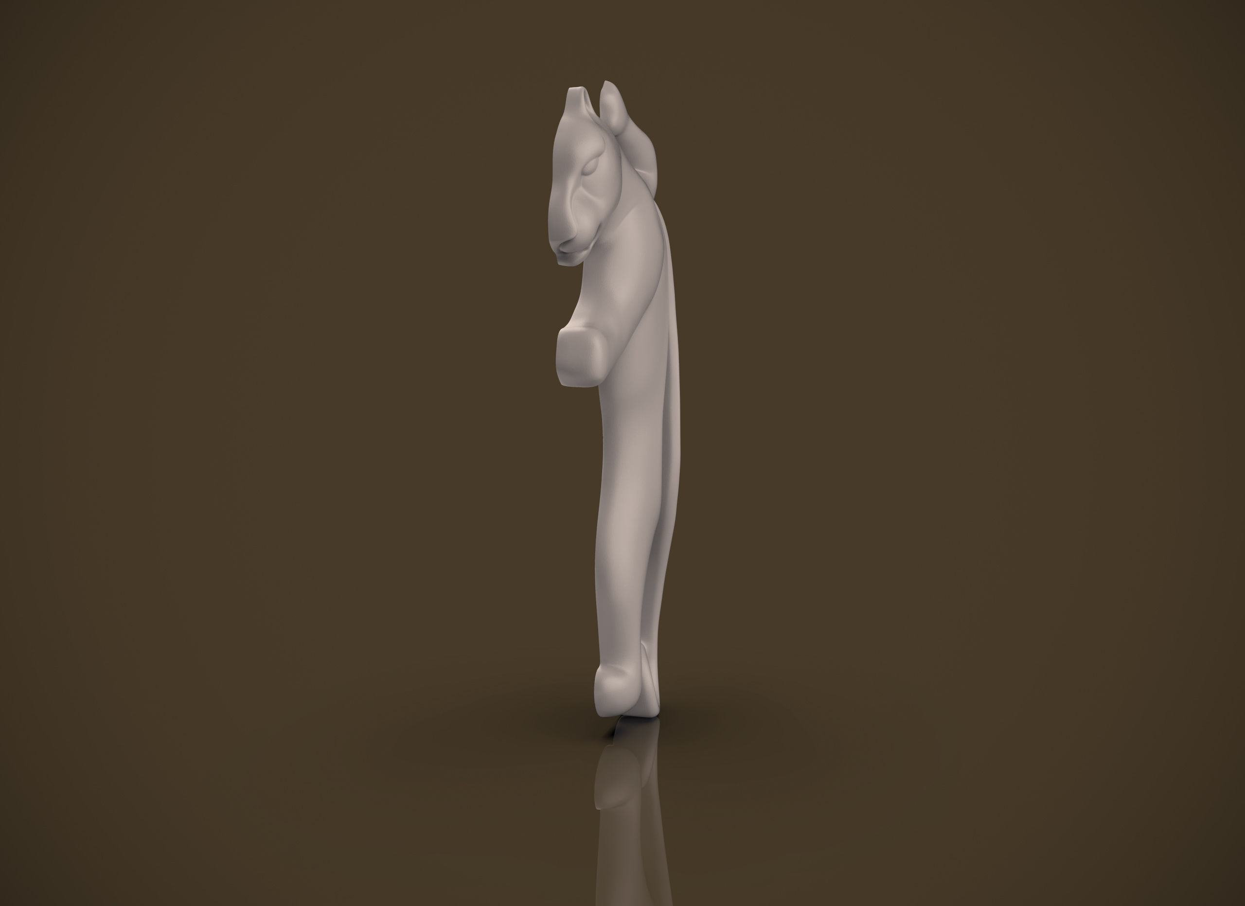 Panther jumping 3D print model_11