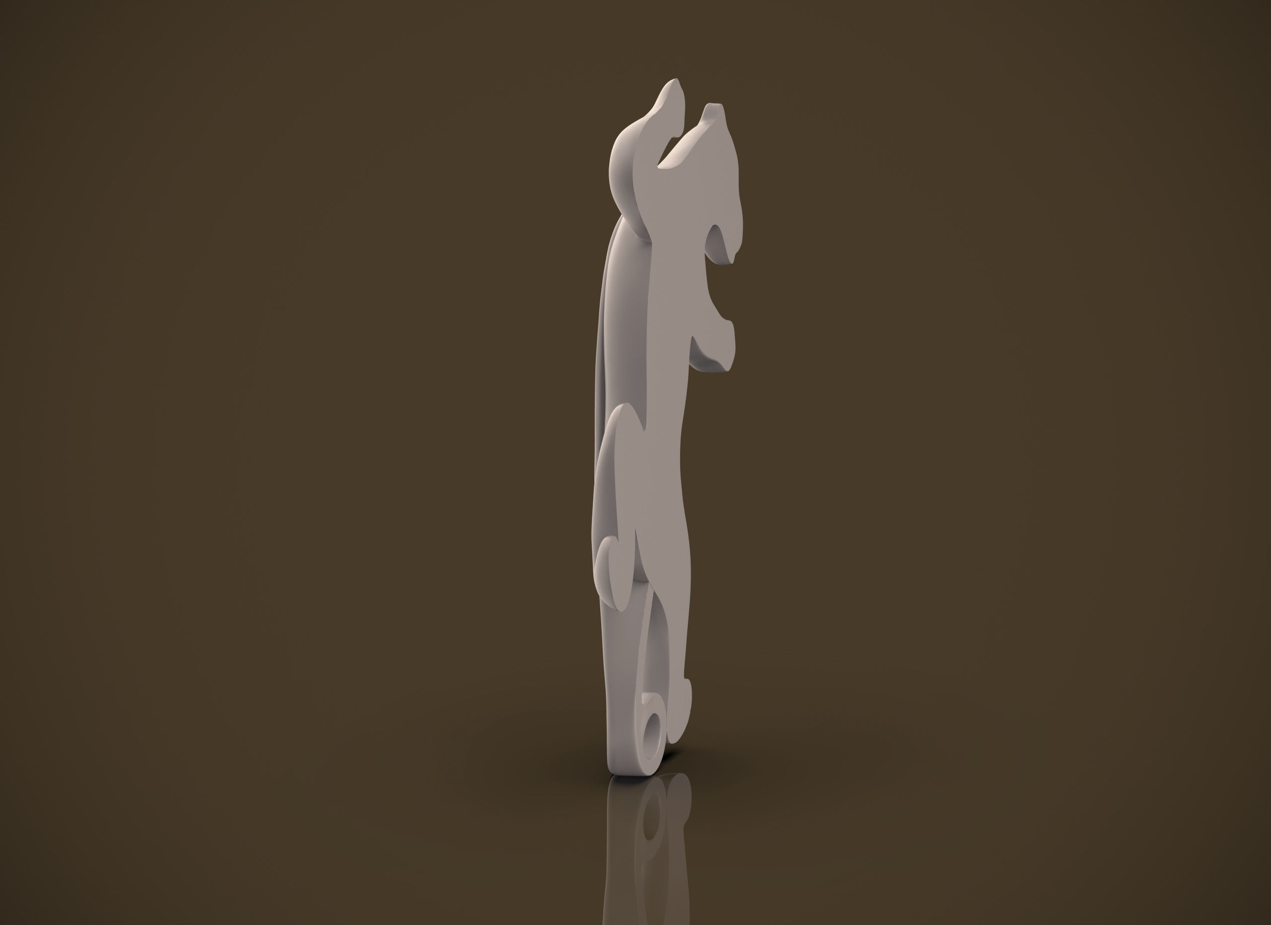 Panther jumping 3D print model_23