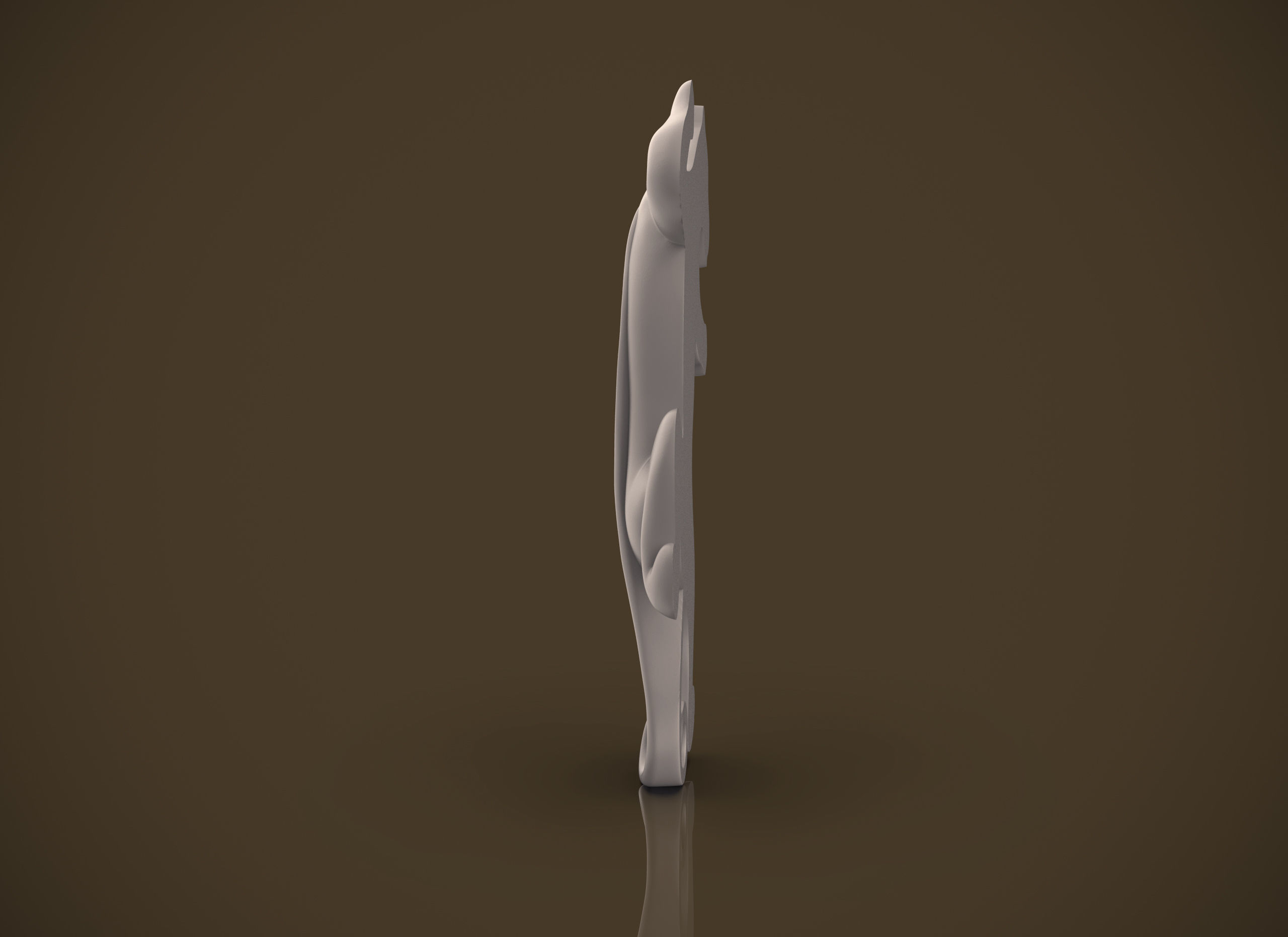 Panther jumping 3D print model_20