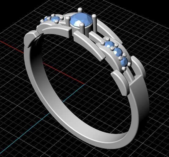 4 20 Man ring 3D print model_2