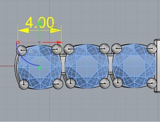 Tenis necklace 34 3D print model_6