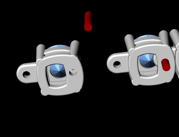 Tenis necklace 34 3D print model_2