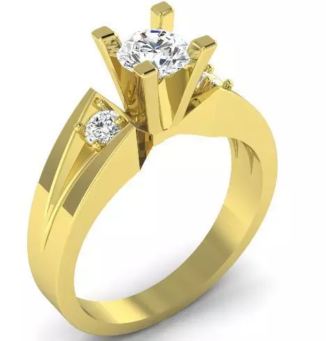 Female ring 17 3D print model_0