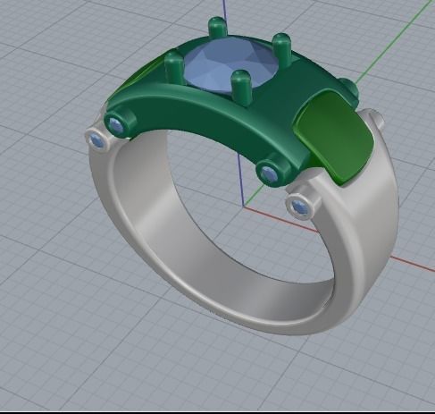 1 20 Man ring 3D print model_2