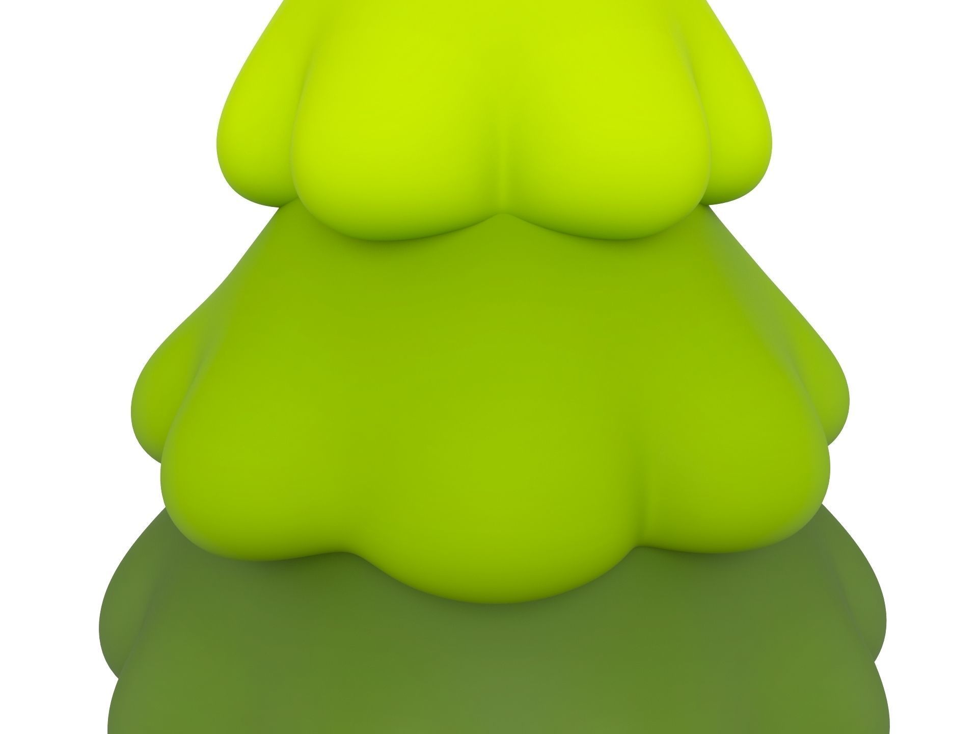 Cartoon Pine Tree 3D model_4