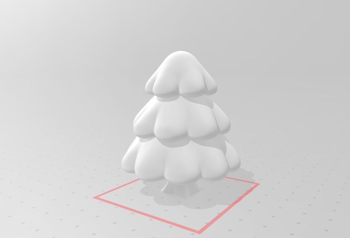 Cartoon Pine Tree 3D model_18