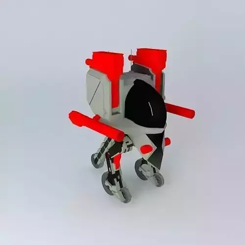 Gun Ru steel skull Free 3D model