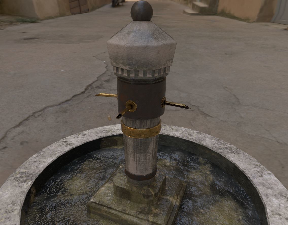 Stone Fountain  Low-poly 3D model_7