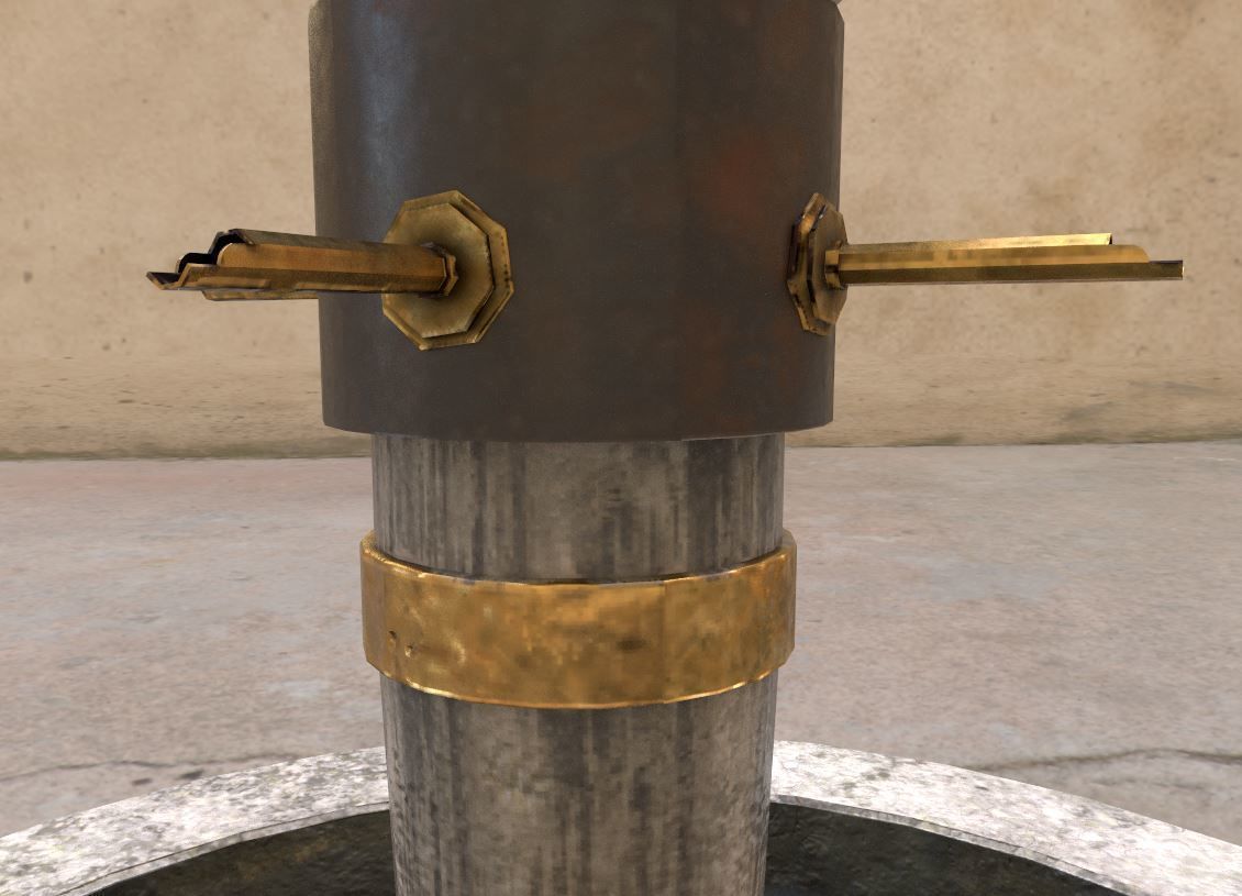 Stone Fountain  Low-poly 3D model_10