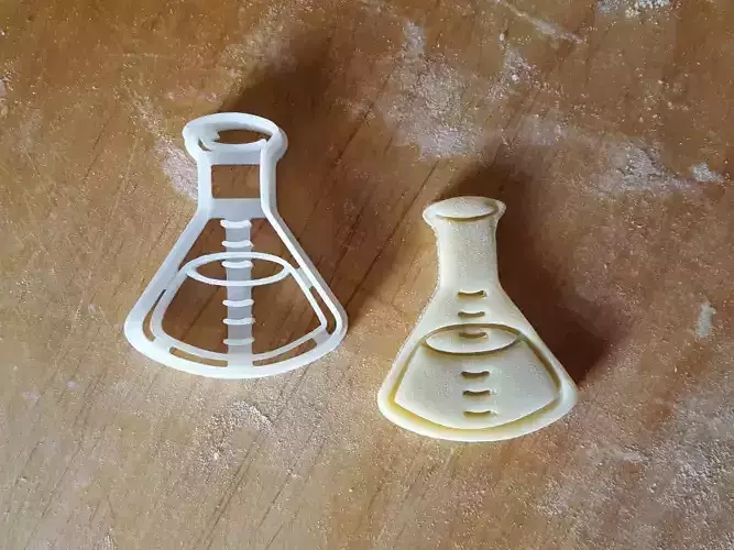 Flask cookie cutter 3D print model