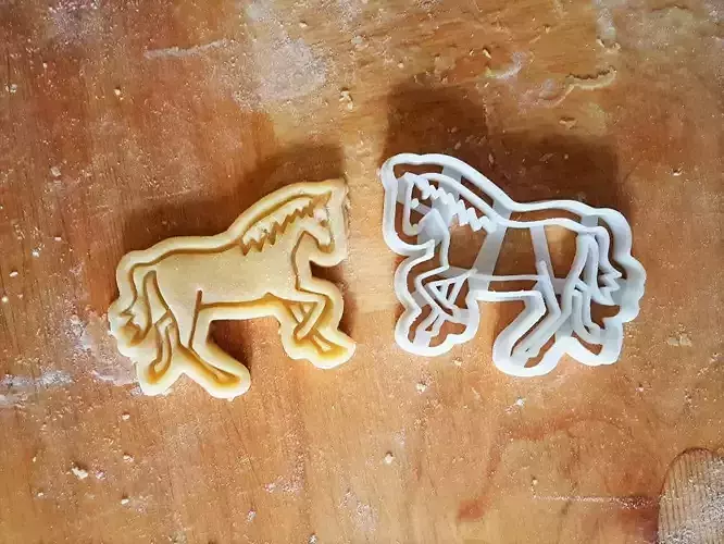 Horse cookie cutter 3D print model