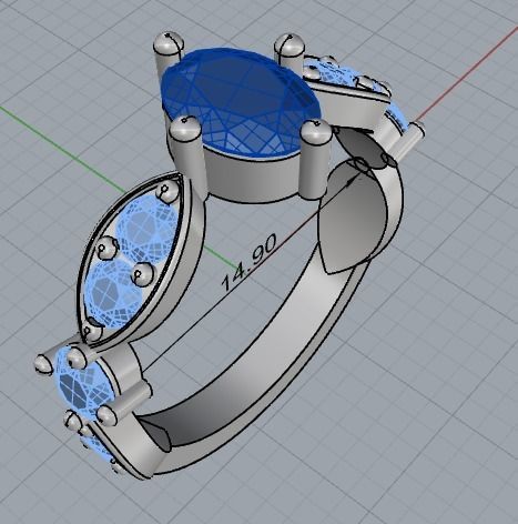 Rings 99 3D print model_2