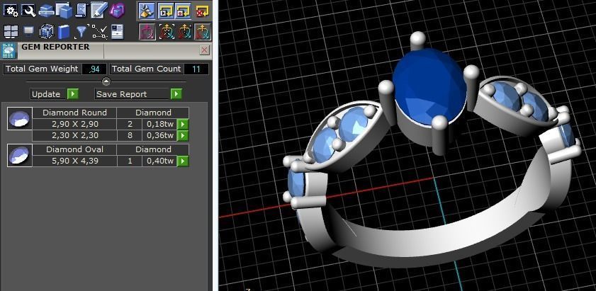 Rings 99 3D print model_4