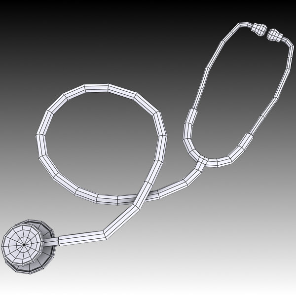 Stethoscope medical 3D model_1