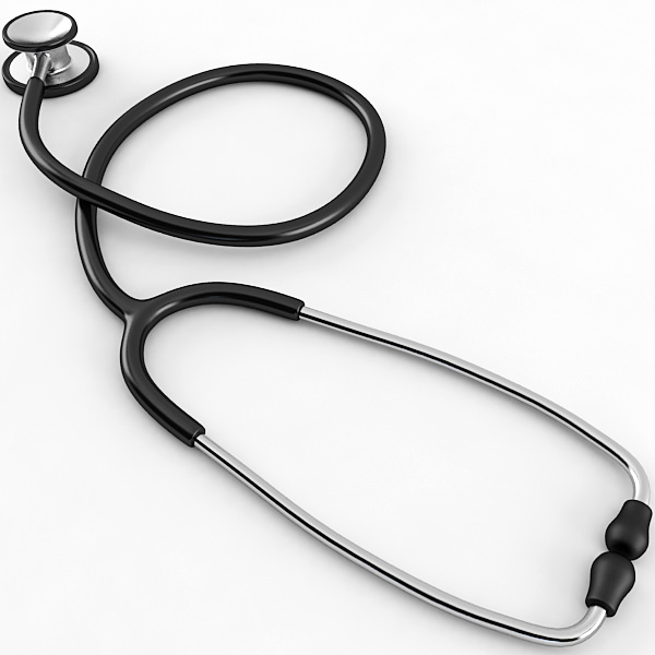 Stethoscope medical 3D model_3