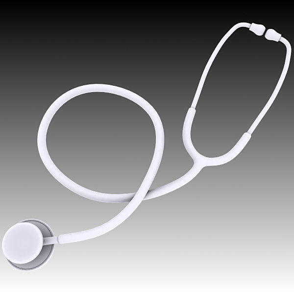 Stethoscope medical 3D model_2
