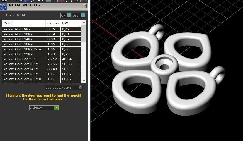 Pendant 154 3D print model_3