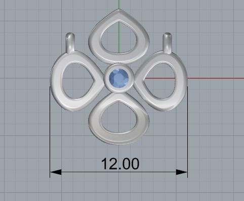 Pendant 154 3D print model_1