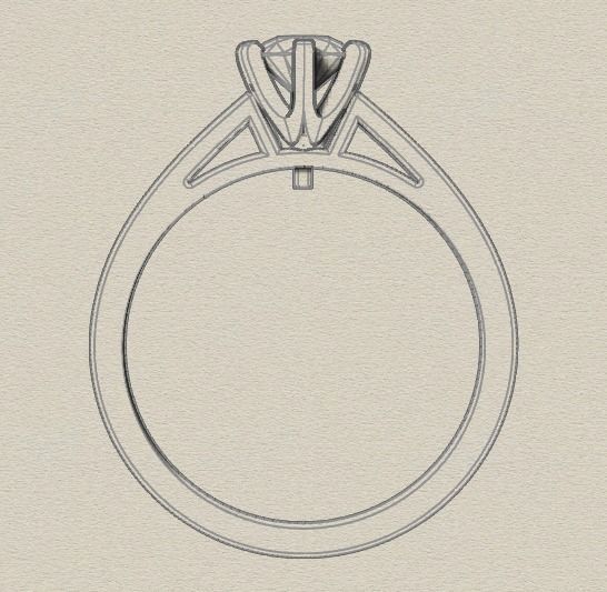 Beautiful ring 135 3D print model_3