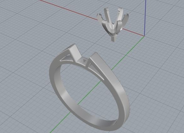 Beautiful ring 135 3D print model_6