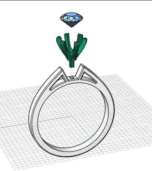 Beautiful ring 135 3D print model_4