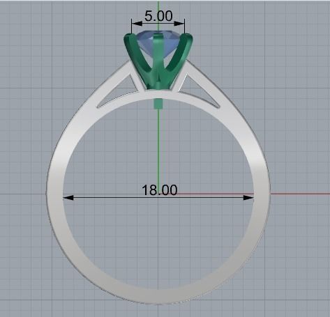 Beautiful ring 135 3D print model_2